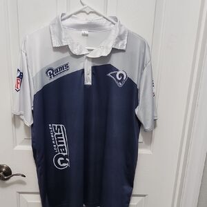 Rams Official Team Polo - Navy and White